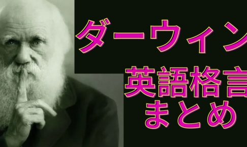 チャールズ ダーウィンの名言 格言を英語と日本語で紹介１４選 けんてぃの職業旅人 住所は地球